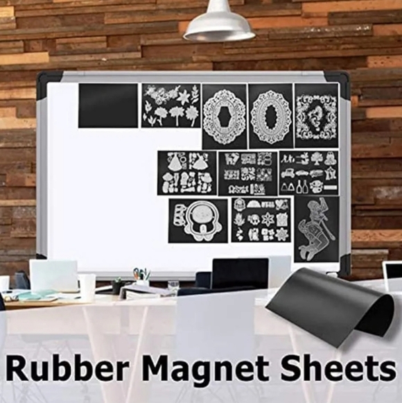 10-Pack Rubber Soft Magnetic Sheets w/6 Ring Binder for Scrapbook Dies, NWOT - Picture 6 of 8